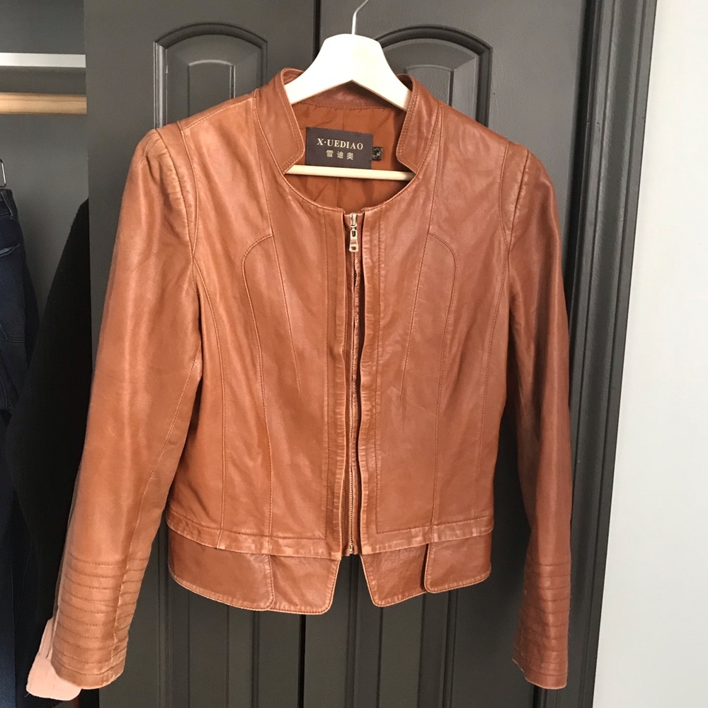 Faux leather jacket
